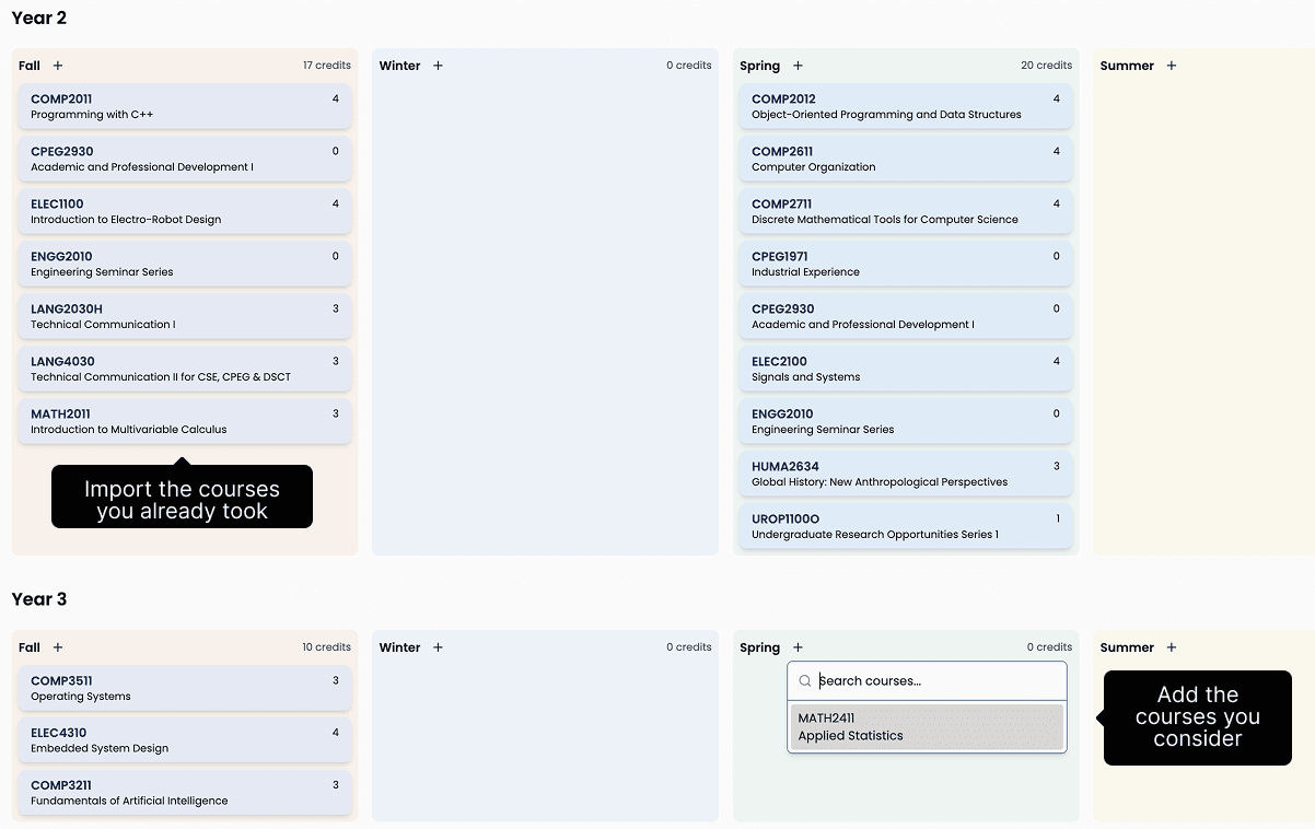 Study Planner Screen